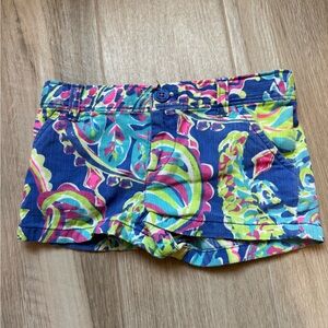 5t Lilly Pulitzer Vibrant Blue and Pink Shorts